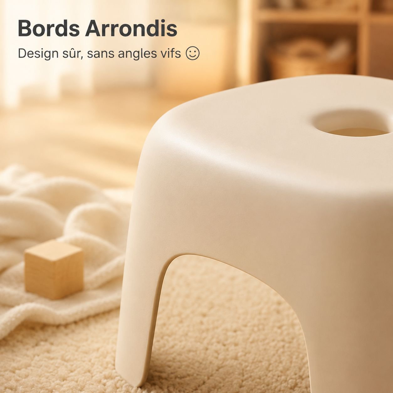 Tabouret multifonction en plastique antidérapant