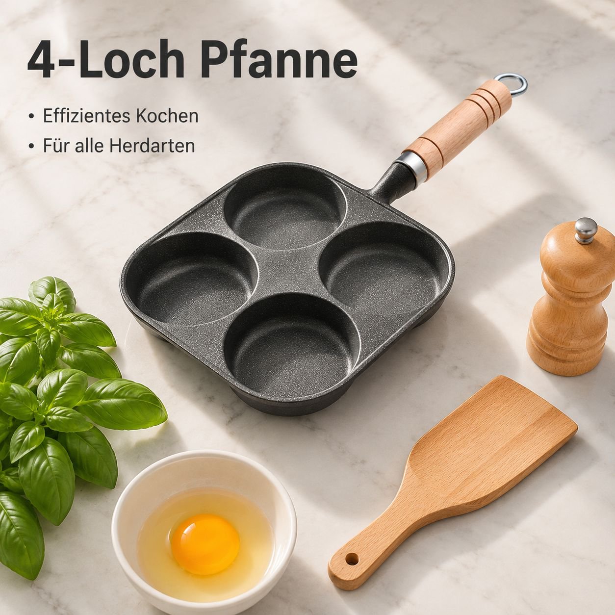 Verdickte Bratpfanne für Frühstückseier/Burger