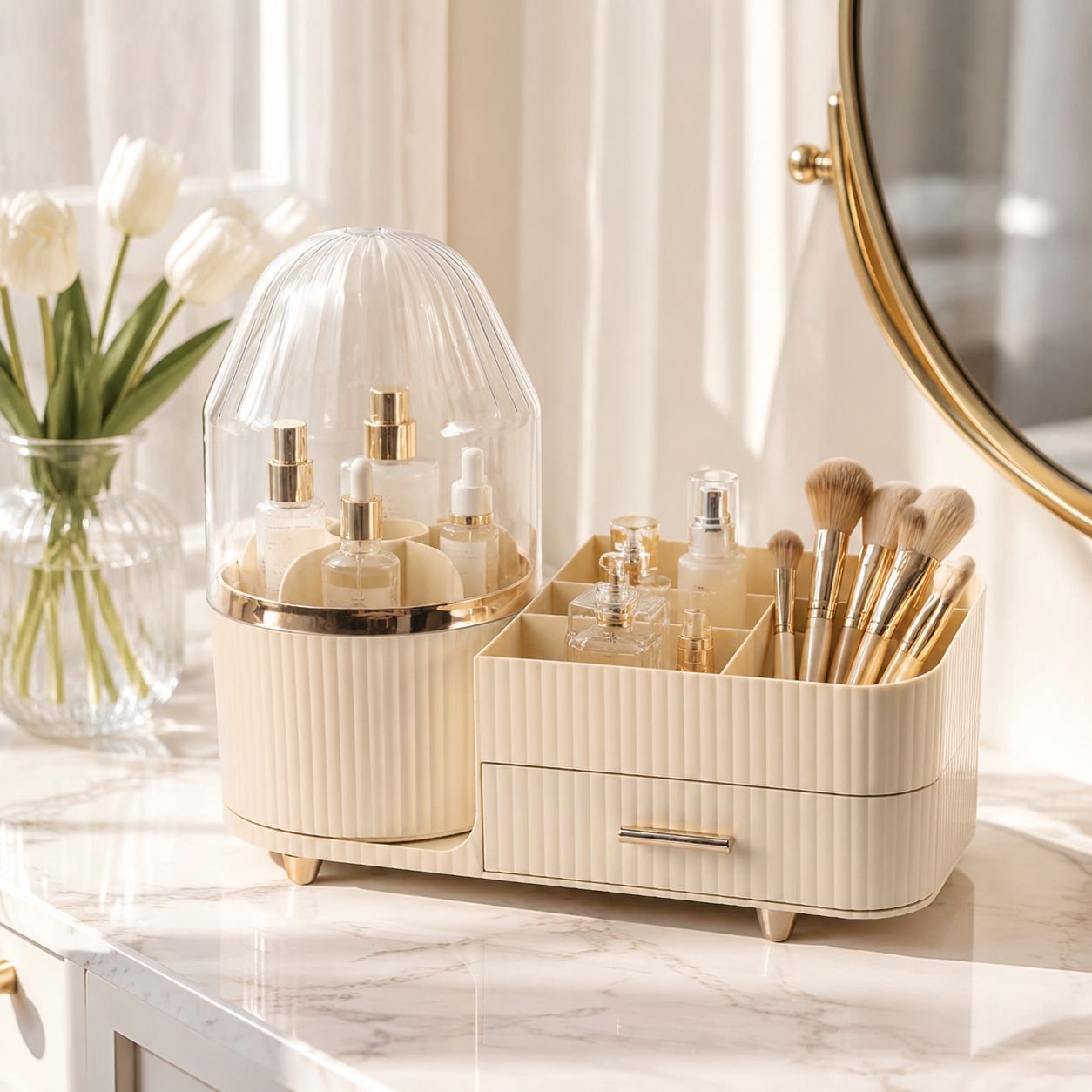 Boîte de stockage anti-poussière pour bureau