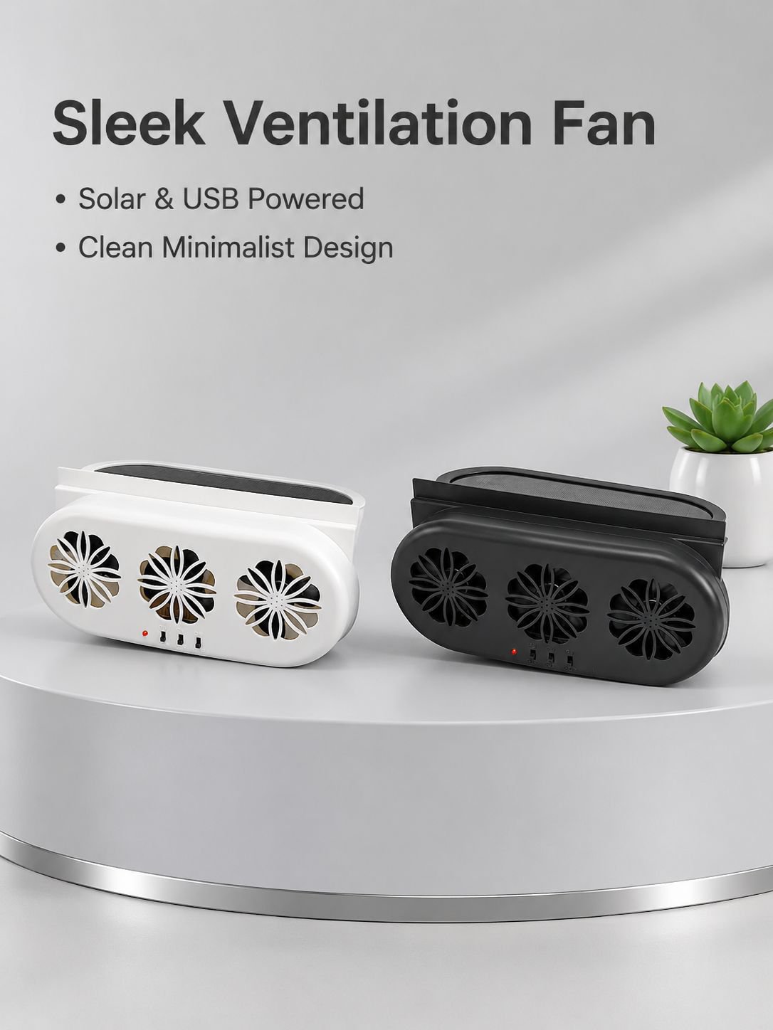 Solar Powered Car Vent Fan