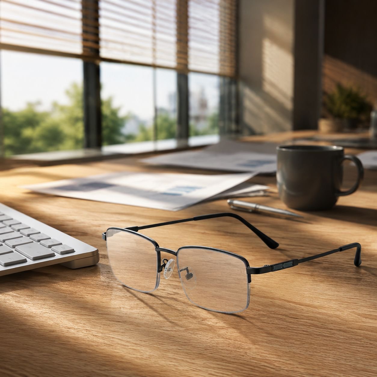 Smart Focus dual-use glasses for myopia and presbyopia