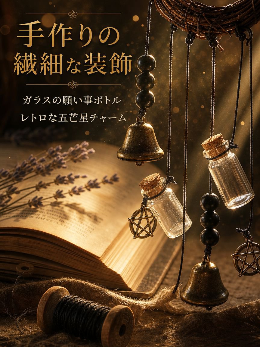 ドアノブ風鈴の祝福飾り