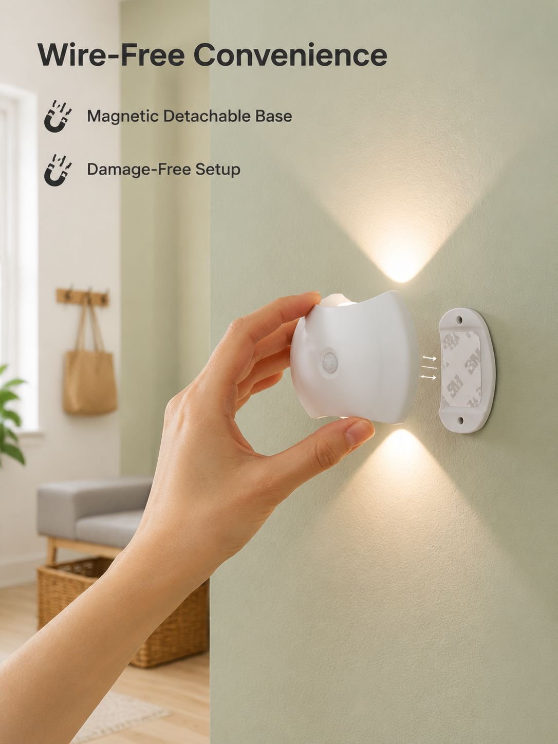 Punch-free Miniature Wall Lamp