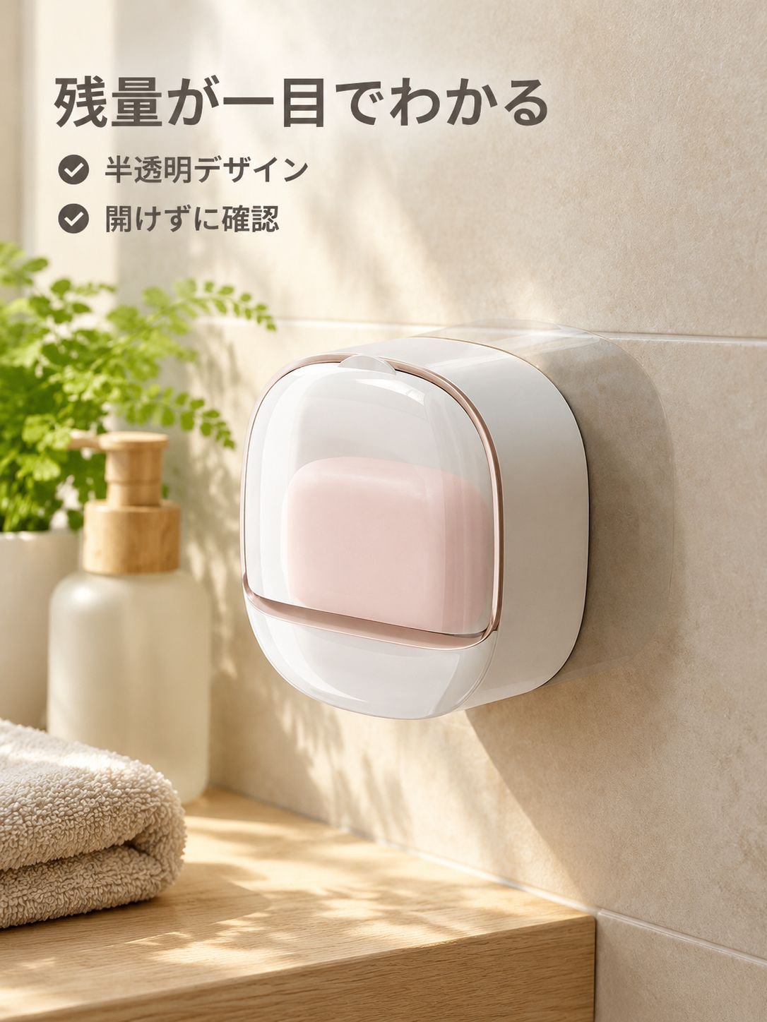 壁掛け式かわいい石鹸ホルダー