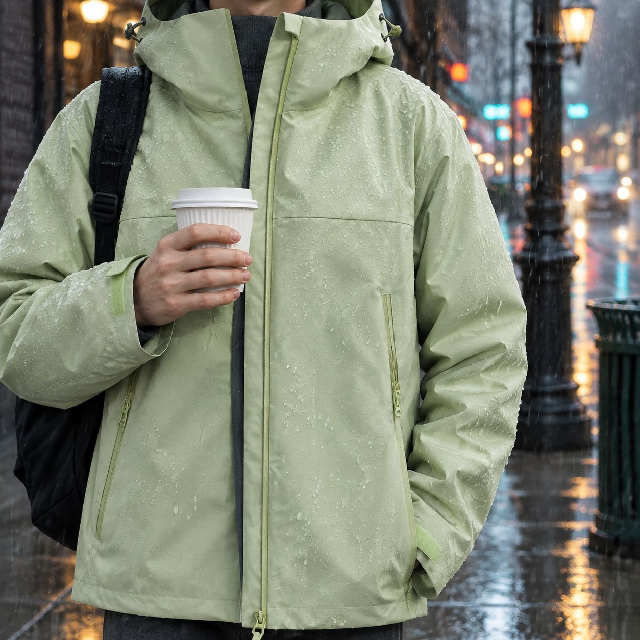 Unisex Casual Windproof Waterproof Jacket for Autumn Winter Outdoor Activities