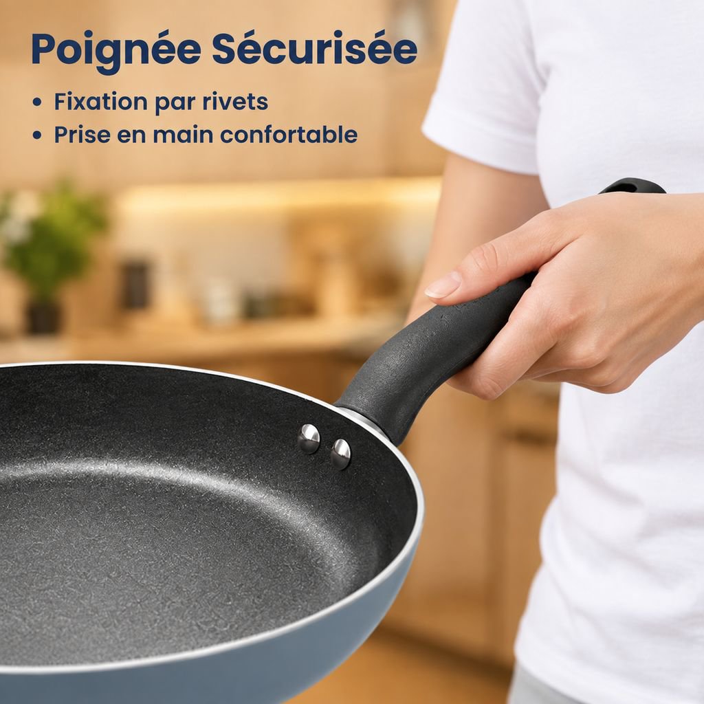 Poêle à Frire Antiadhésive Supor pour Crêpes et Œufs Gaz Induction