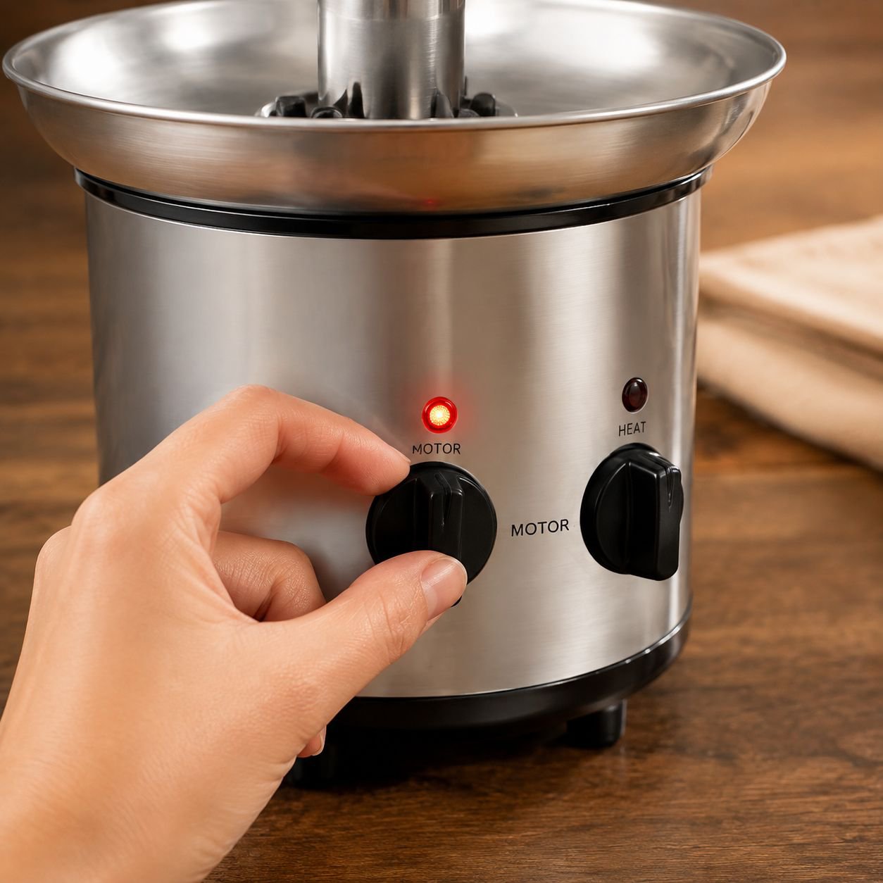 Máquina de pulpa en cascada con torre de fusión de fuente de chocolate de cuatro capas de acero inox