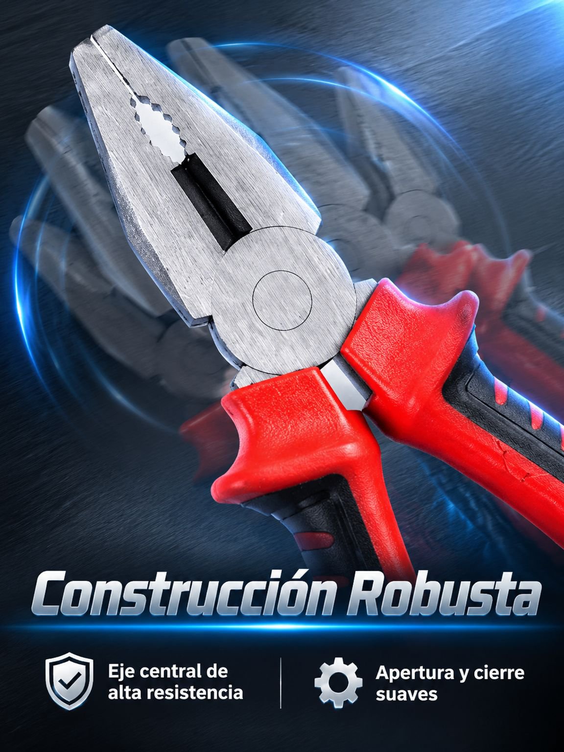 Alicates de corte y agarre para electricistas