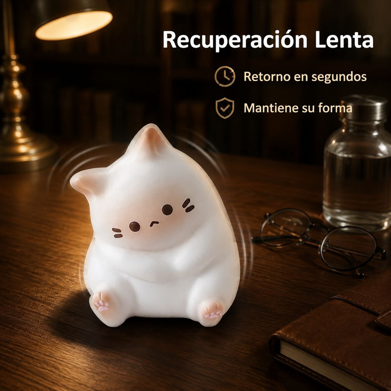 Muñeco viral de gato Keke para aliviar el estrés, juguete de escritorio