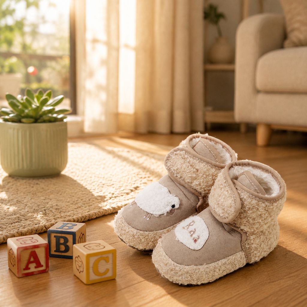 Botitas de nieve cálidas y adorables para bebés de 0 a 1 año