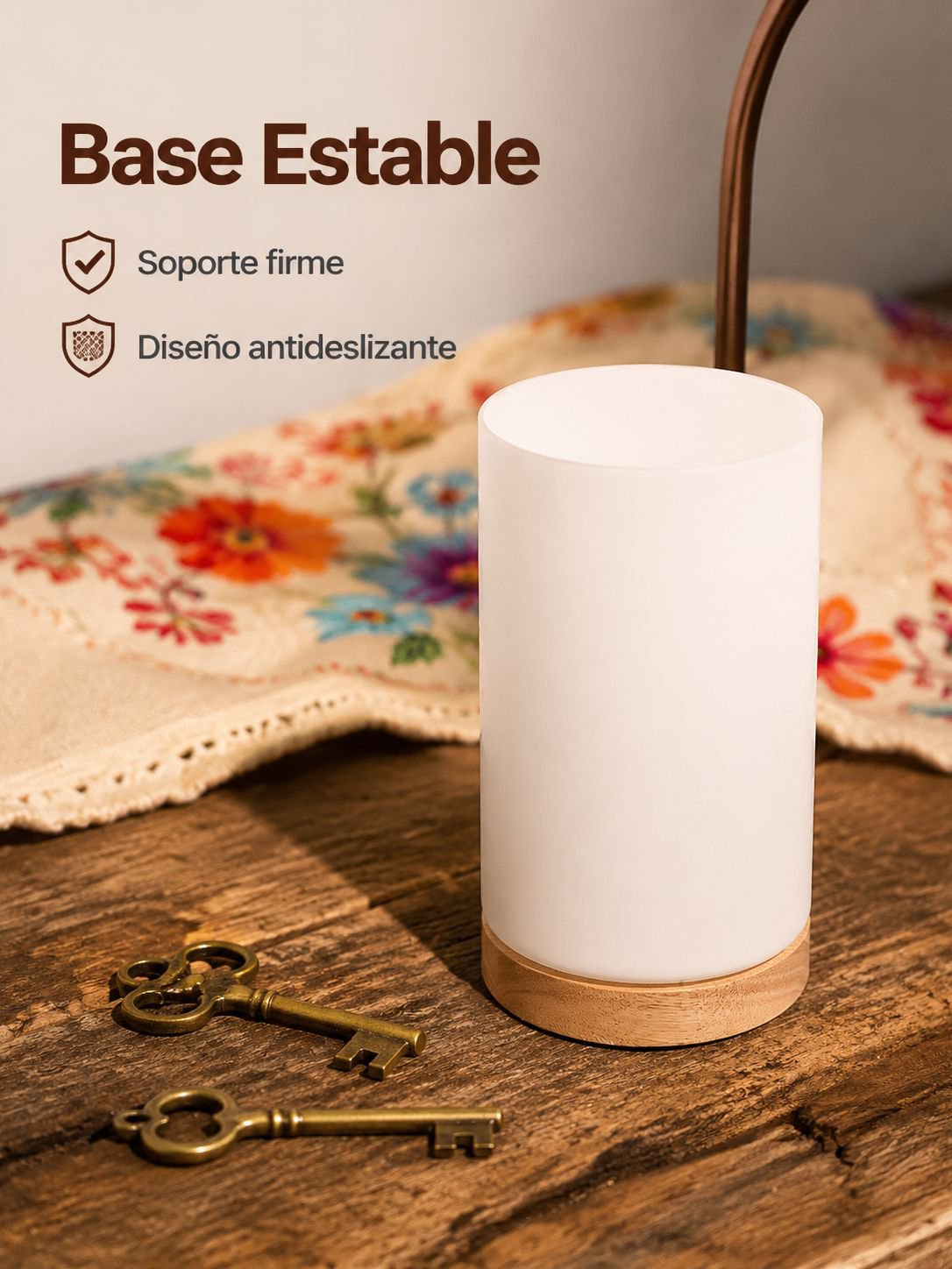Lámpara de noche de luz cálida para dormitorio