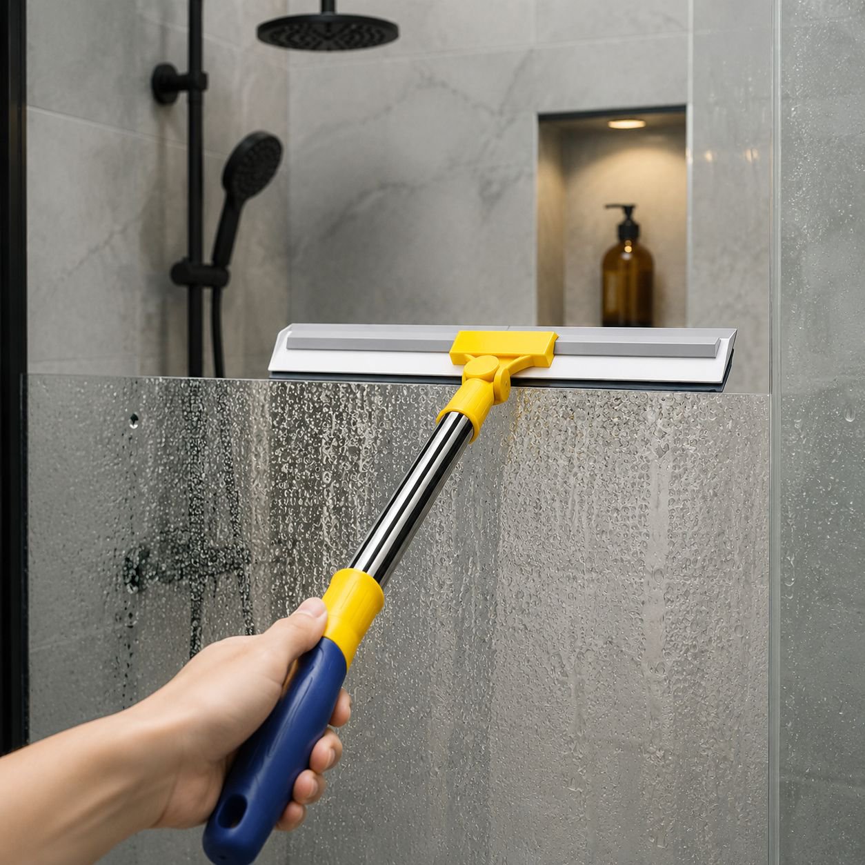 Multifunctional Bathroom Scraper Broom