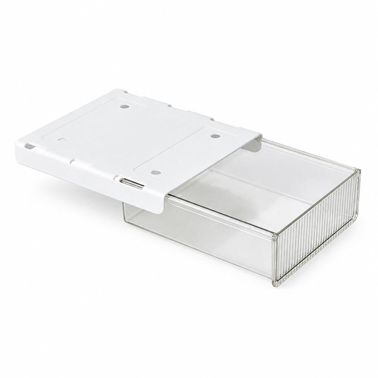 Hidden Desktop Organizer Box, No Installation Needed, with Pen Slot