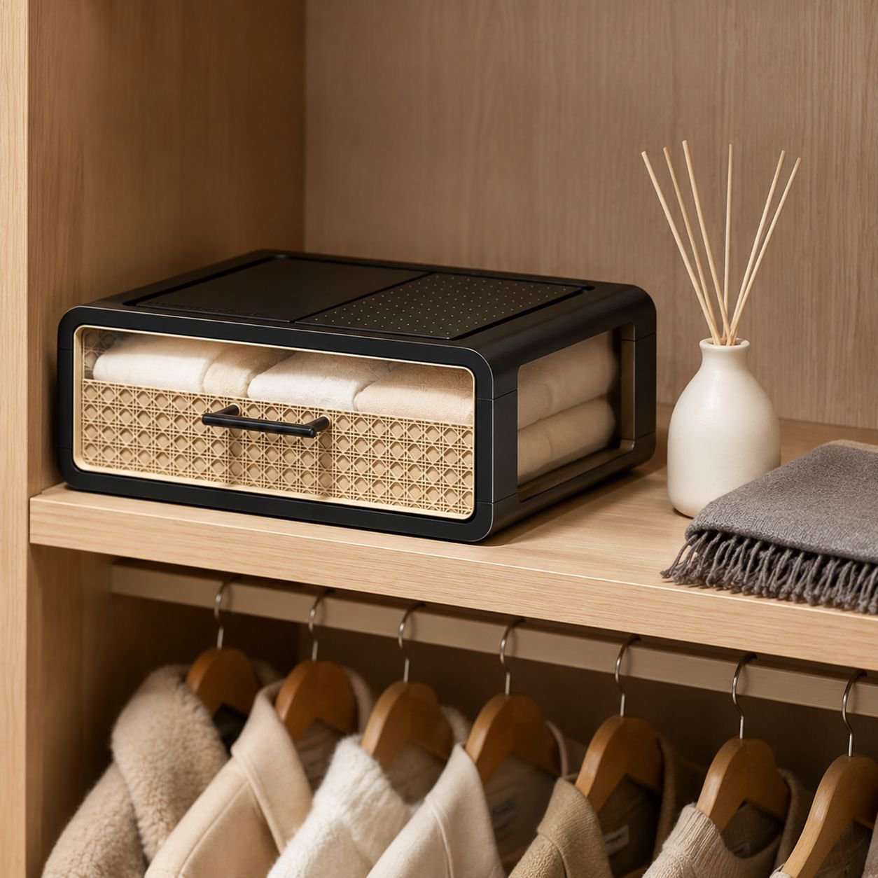 Large capacity wardrobe storage solution