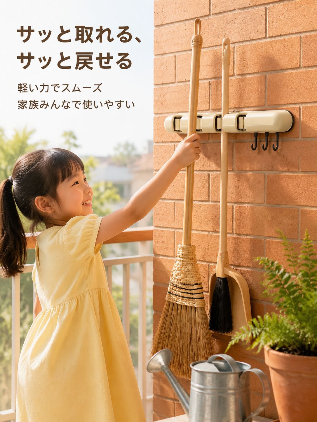 モップ収納ラック