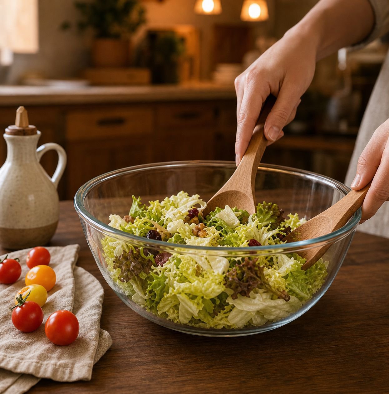 Salad bowlTransparent glass bowlMicrowaveableSoup bowlNoodle bowlGlass bowlInstant noodle bowlCookin