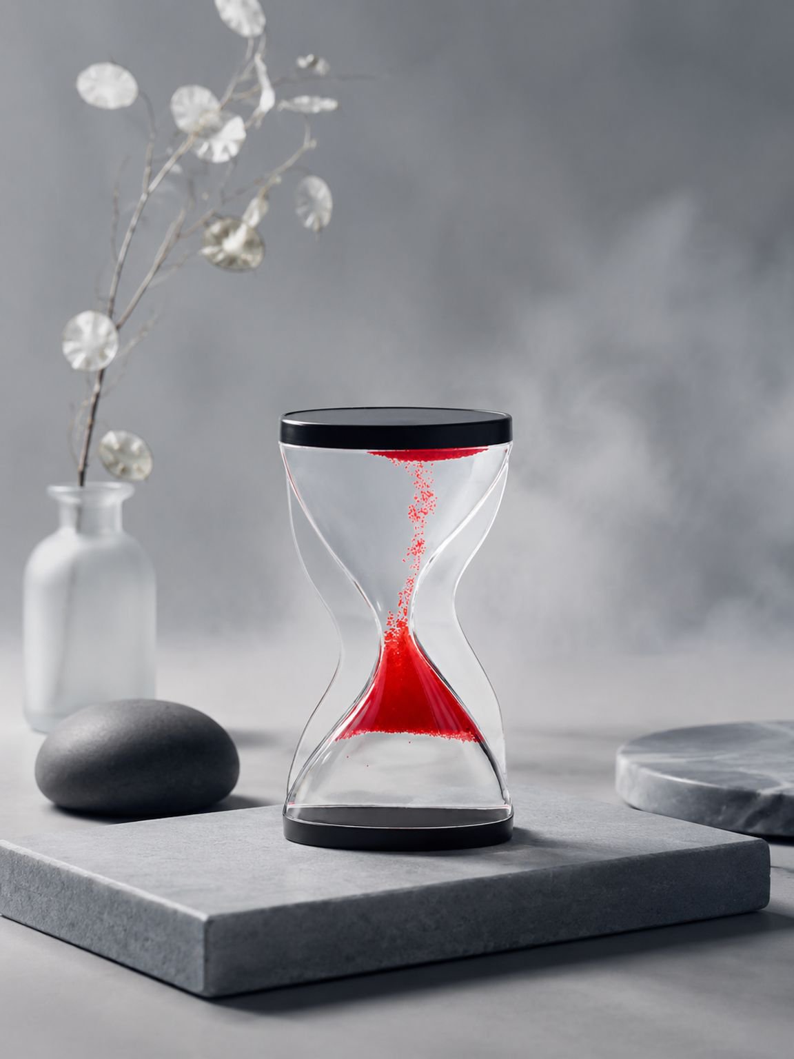Creative Home Decor Decompression Rising Hourglass Timer, Stress Relief Gadget, Craft Ornament, Home