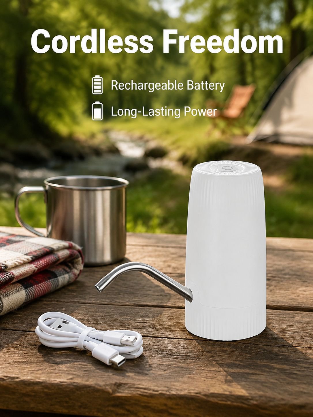 Household Dormitory Electric Water Dispenser Pump, Rechargeable Automatic Water Pump