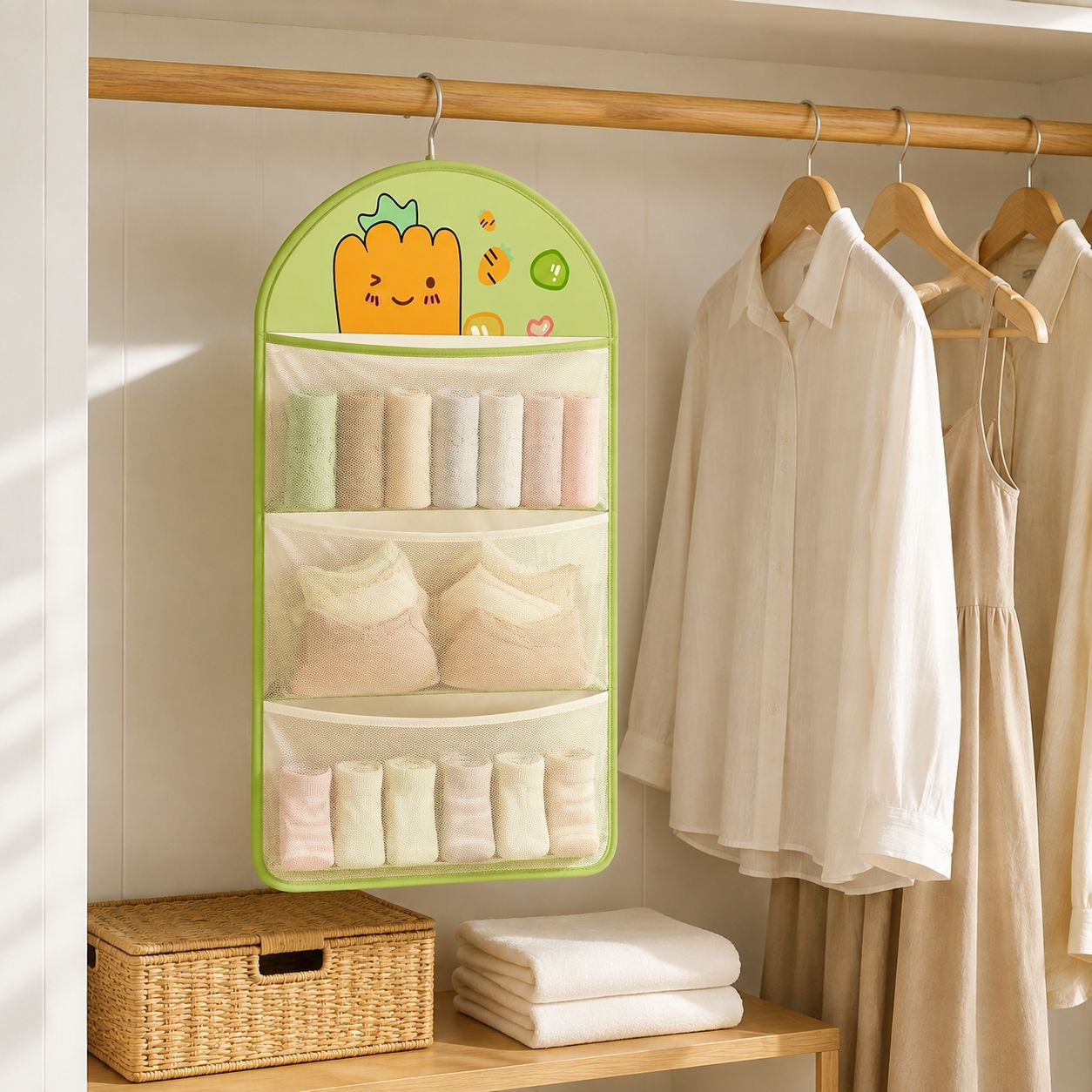 Multi-layer Hanging Underwear and Socks Organizer