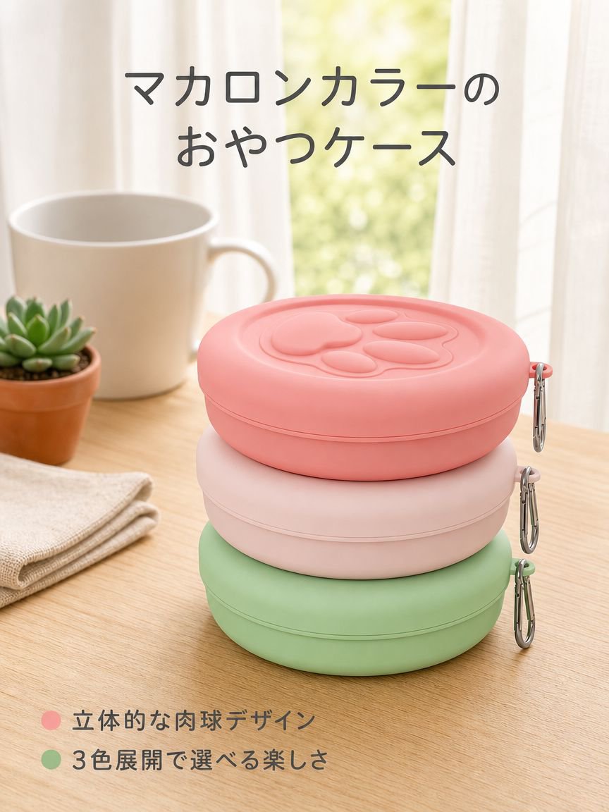 ペット用アウトドア携帯式ドッグフードボウル＆おやつボックス
