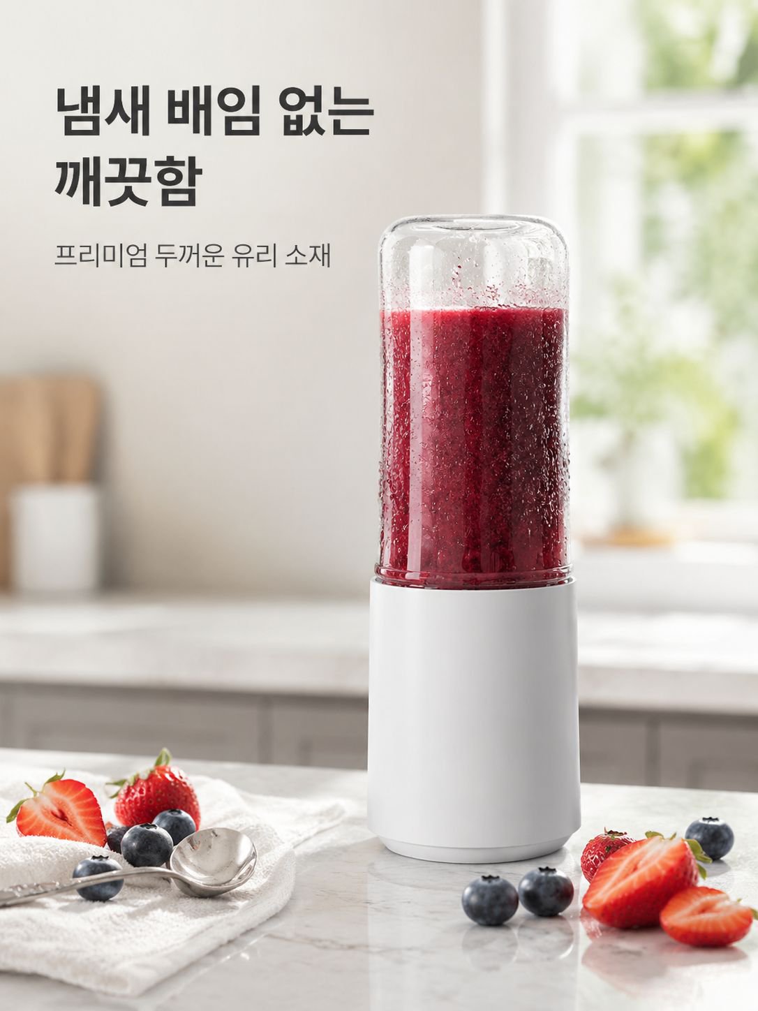 충전식 미니 유리 휴대용 주서기