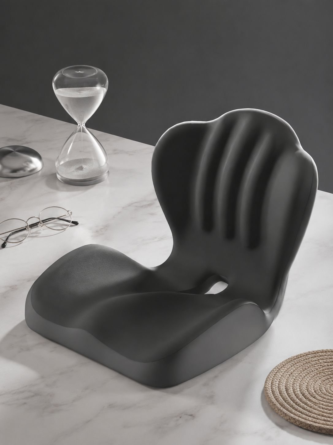 Memory foam one-piece backrest seat cushion