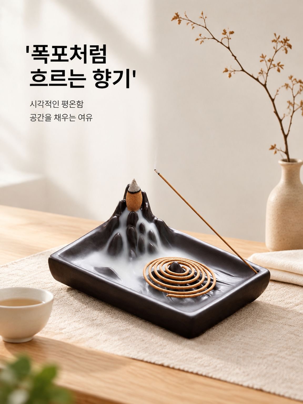 선향 세라믹 인센스 버너 실내용 역류 인센스 홀더