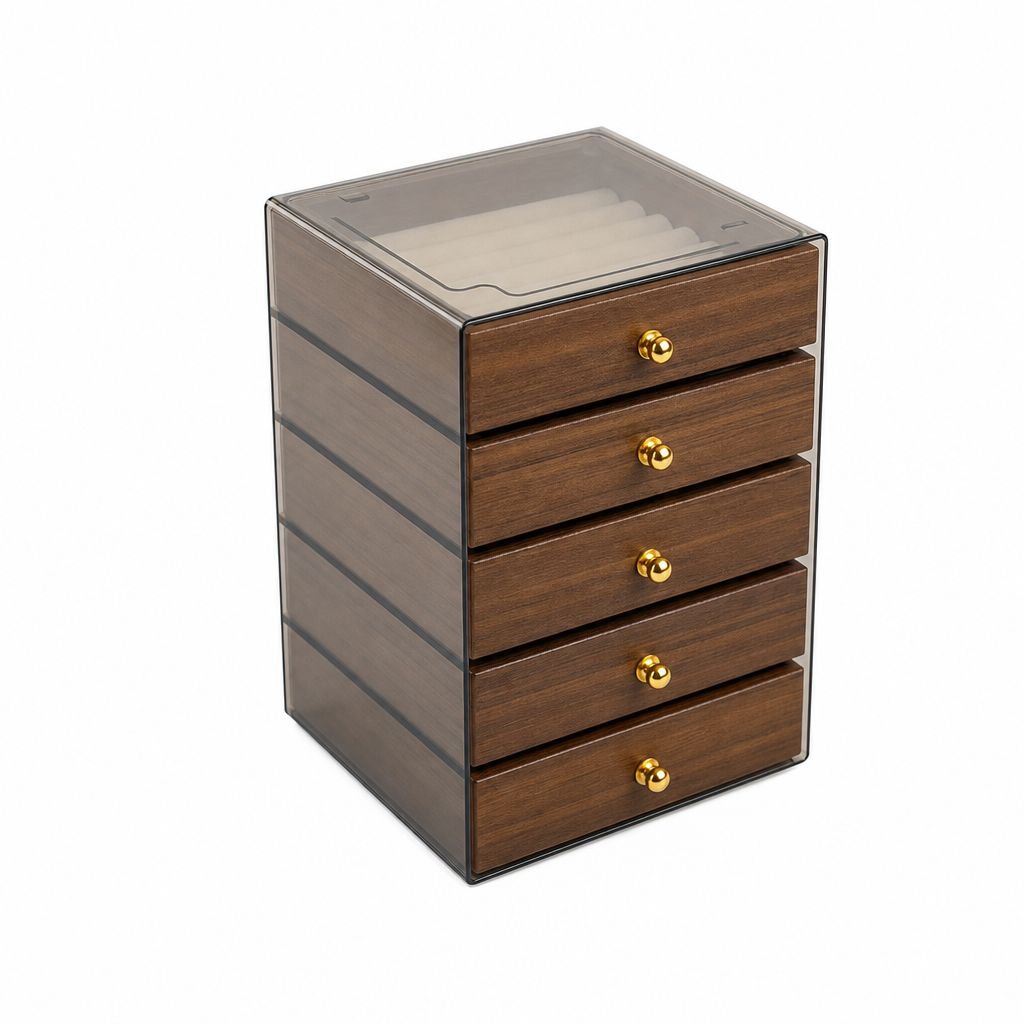 Multi-Layer Bracelet Necklace Earring Jewelry Box