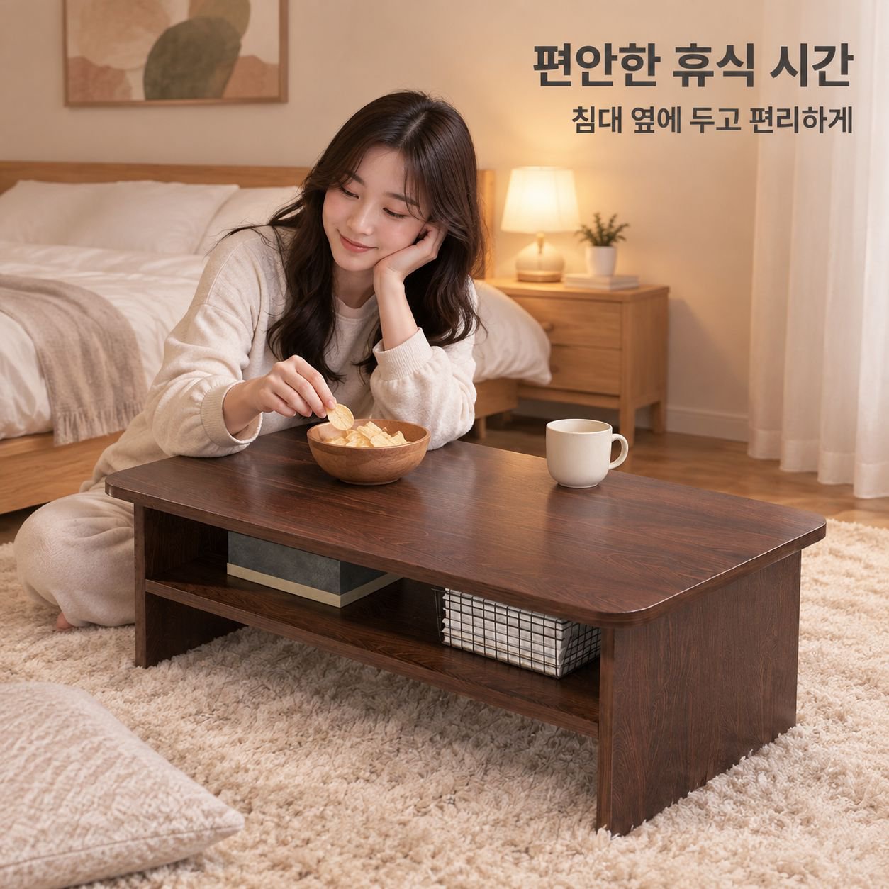 일본식 다다미 좌식 미니 티테이블 베란다 창가 침실 심플 좌탁 침대 테이블