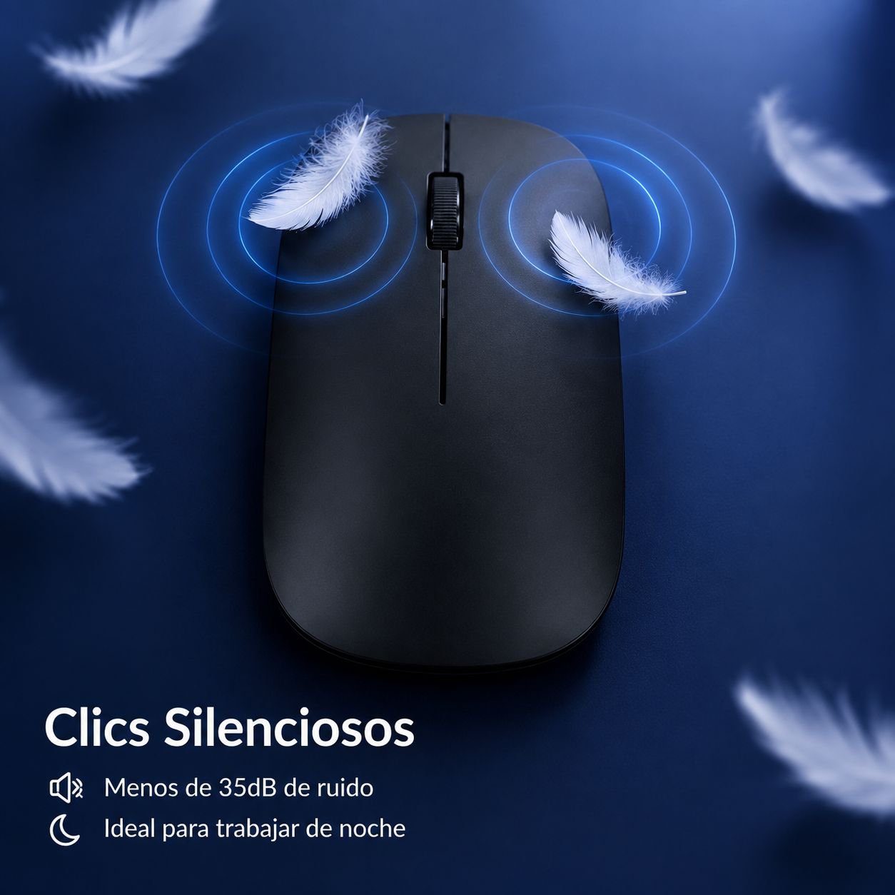 Ratón Bluetooth silencioso ergonómico