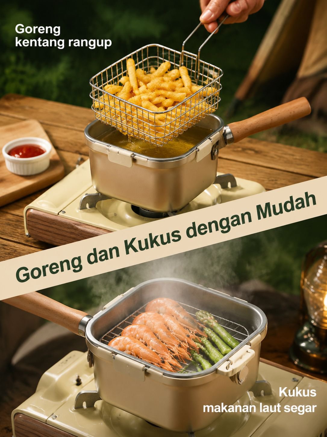 Square Outdoor Cooking Pot