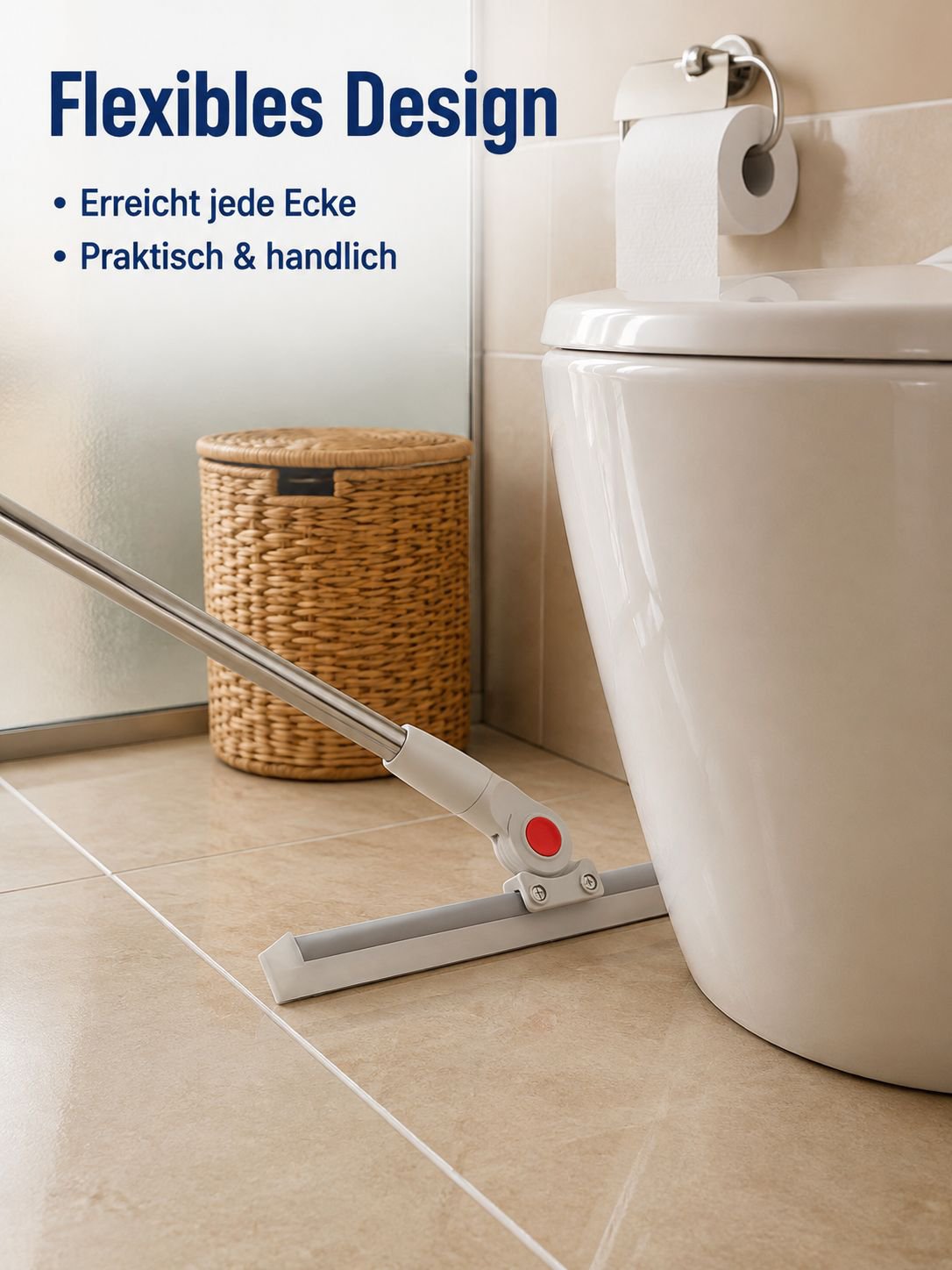 Multifunktionaler EVA Silikon Bodenabzieher für Balkon und Toilette