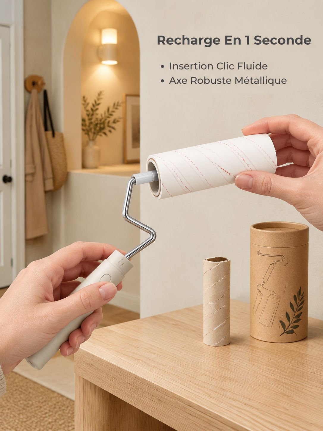 Rouleau collant puissant pour nettoyer les sols
