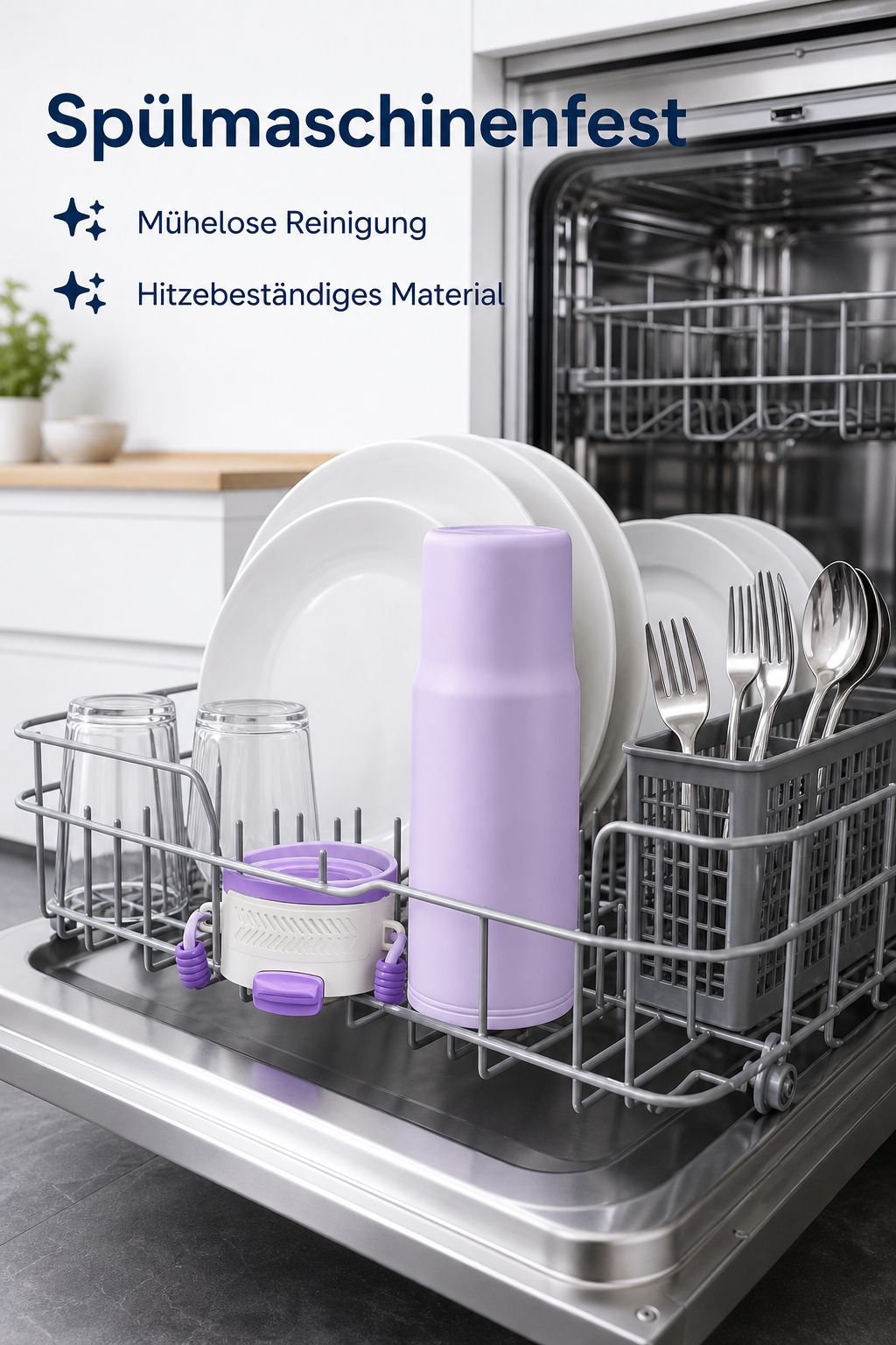 900ml Tragbarer Mixer mit großem Fassungsvermögen und Trinkbecher