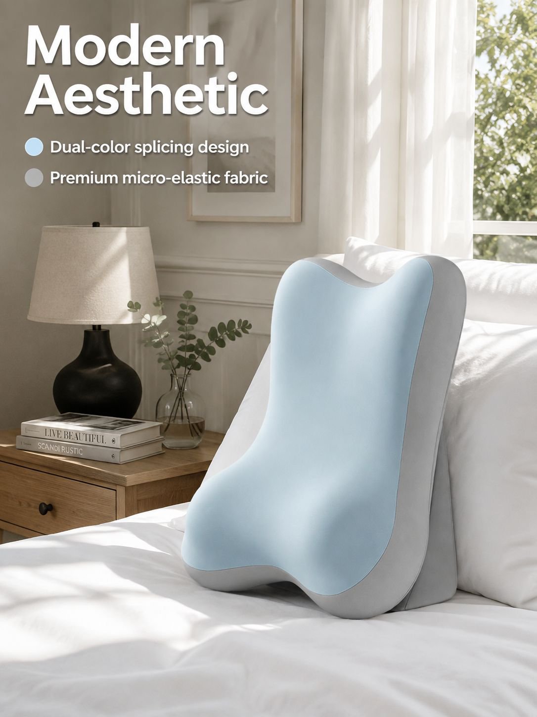 Headboard cushion can be adjusted to different slopes to protect the neck and waist. 
