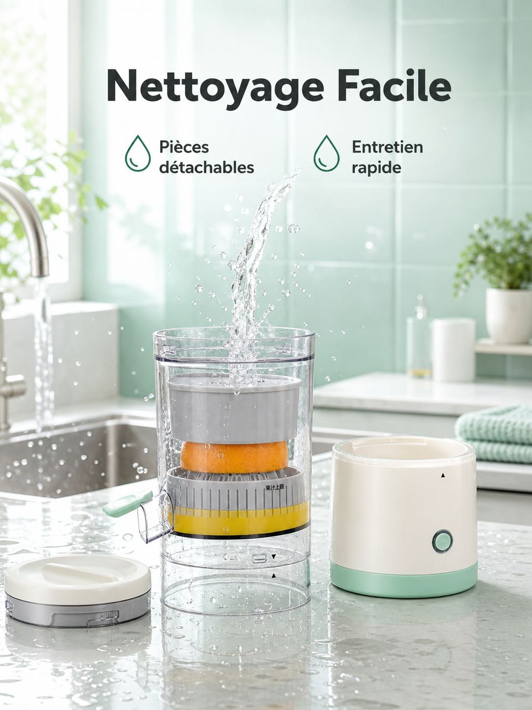 Extracteur de jus électrique automatique pour la maison
