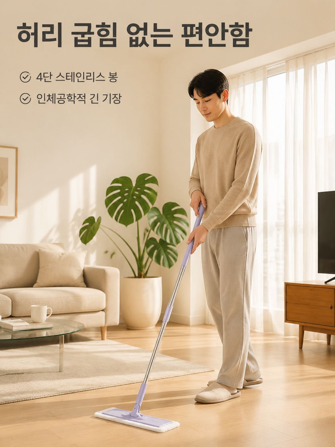 가정용 평판 집게 걸레