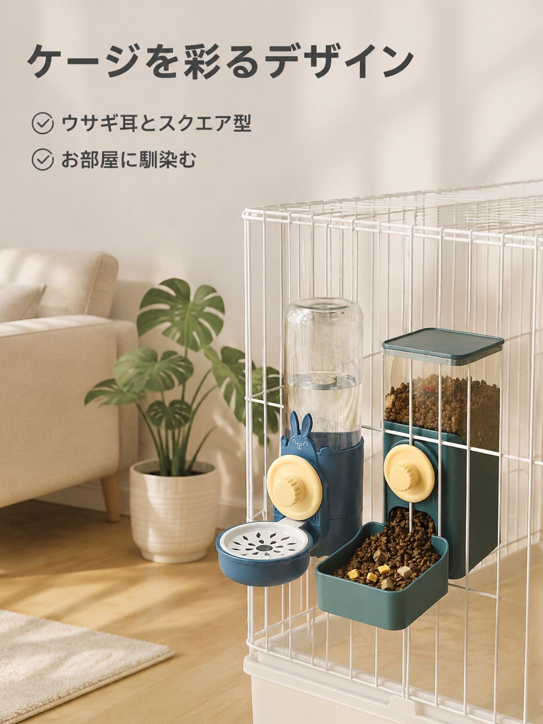 携帯用フック付きペット給水器