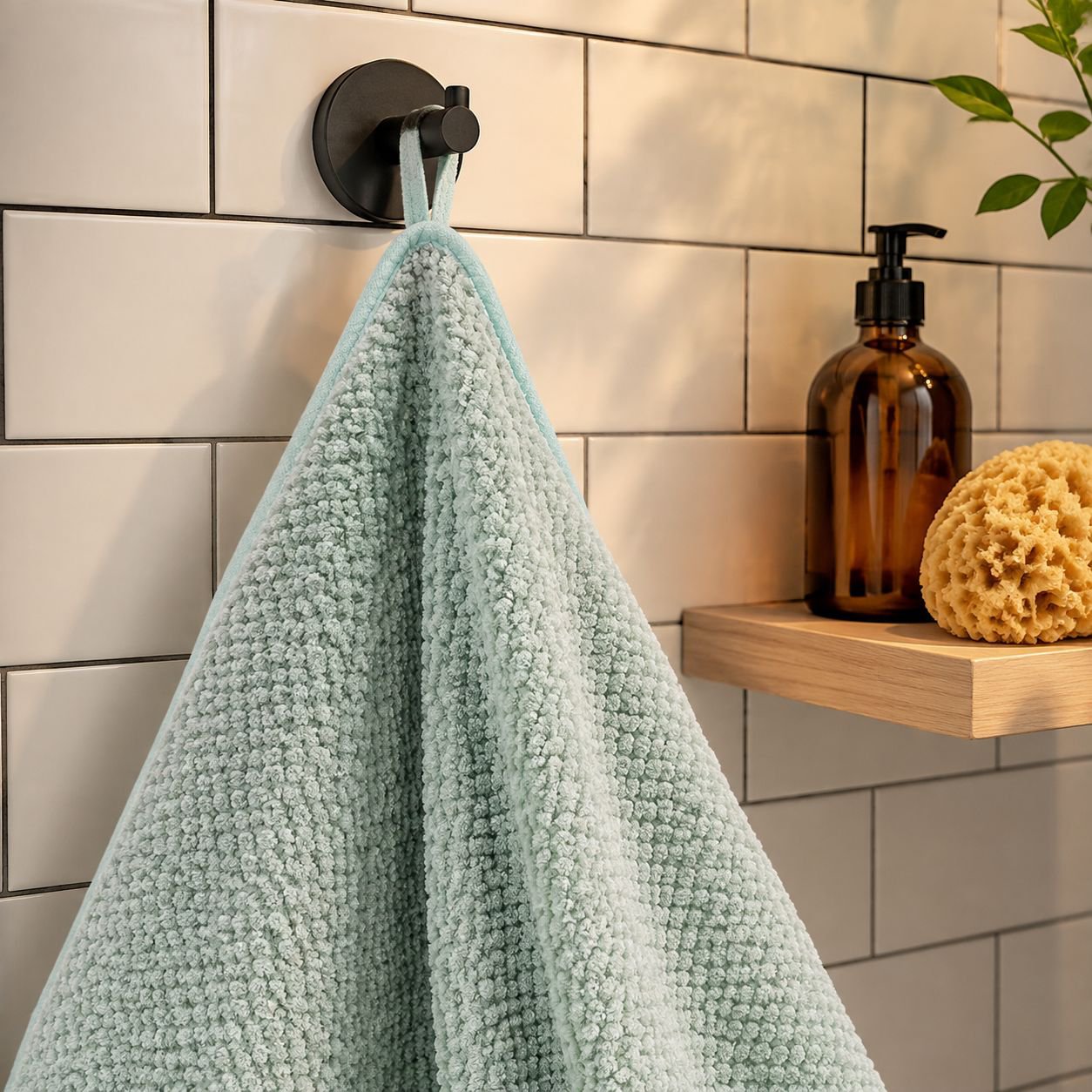 Large adult towel for gym and sports activities