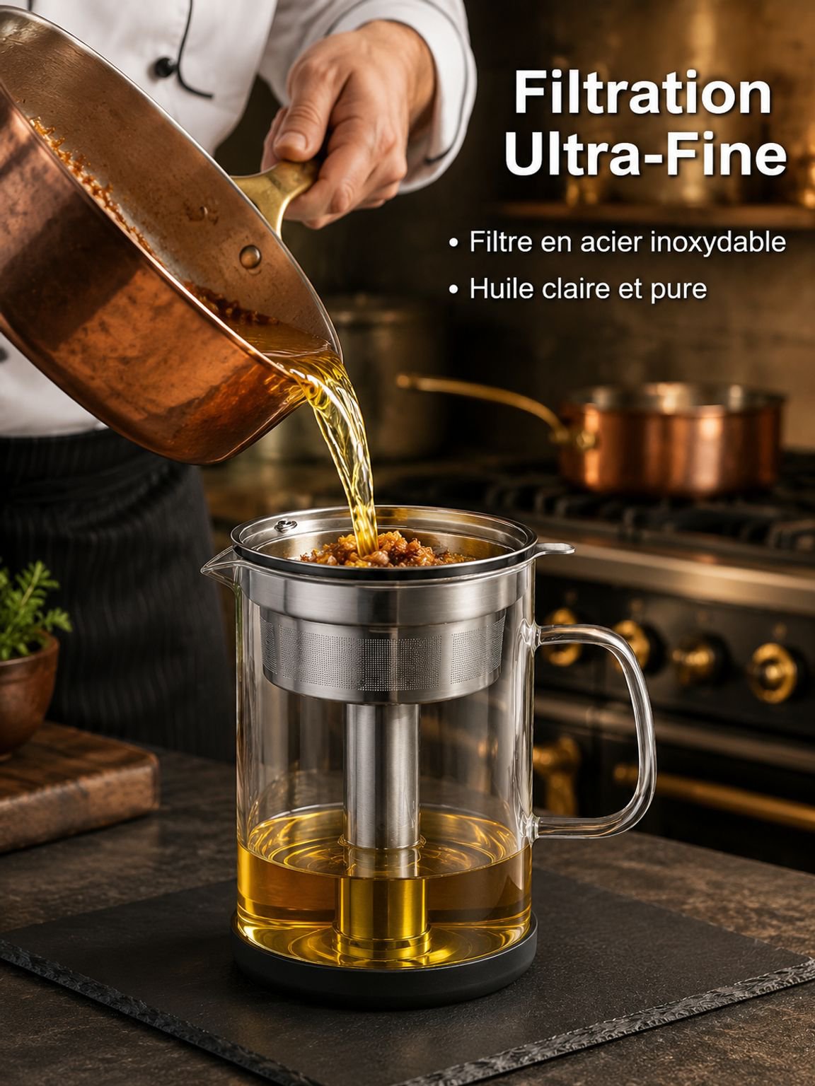 Réservoir de stockage d'huile grande capacité avec filtre anti-fuite
