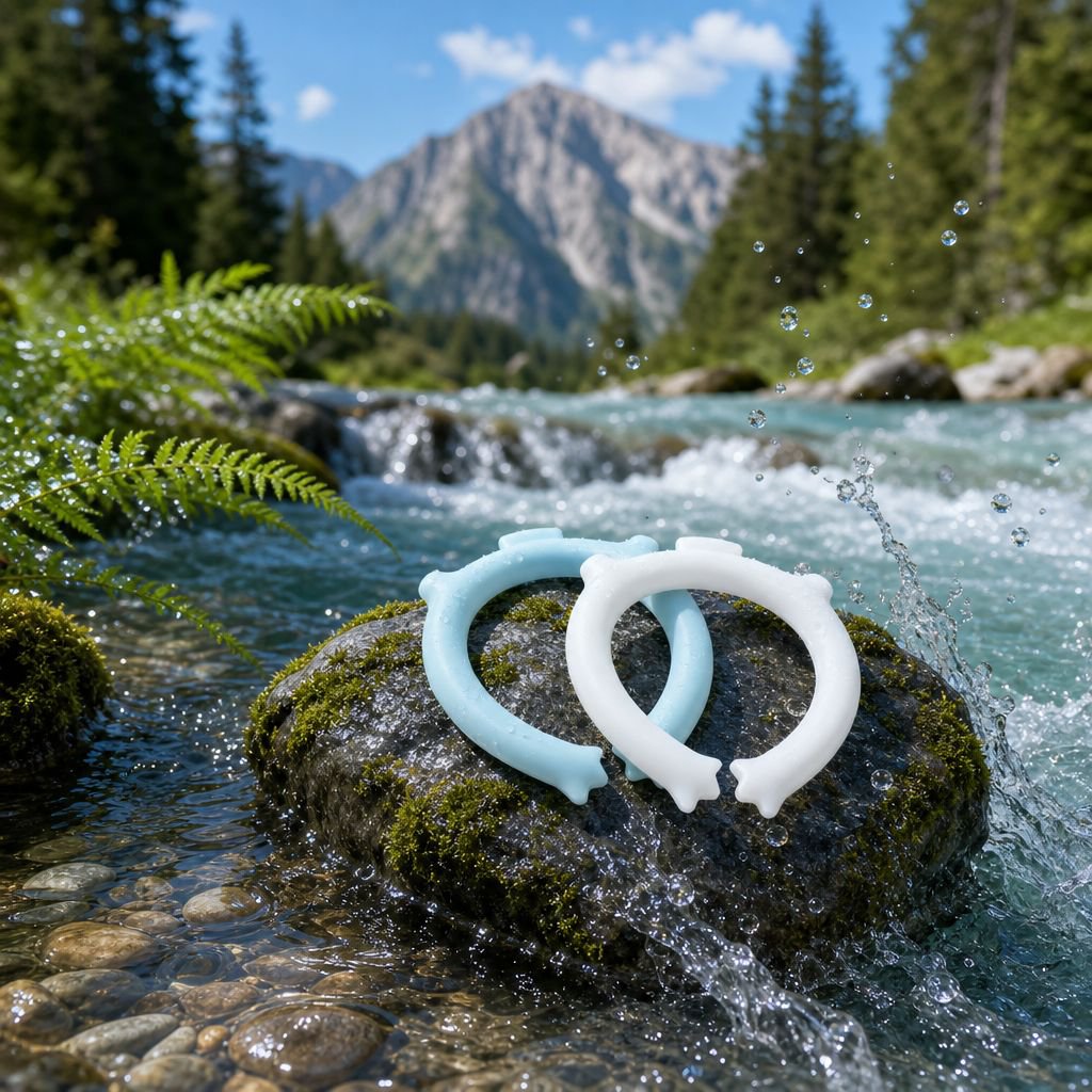 Tragbarer kühlender Nackenring für Outdoor-Aktivitäten