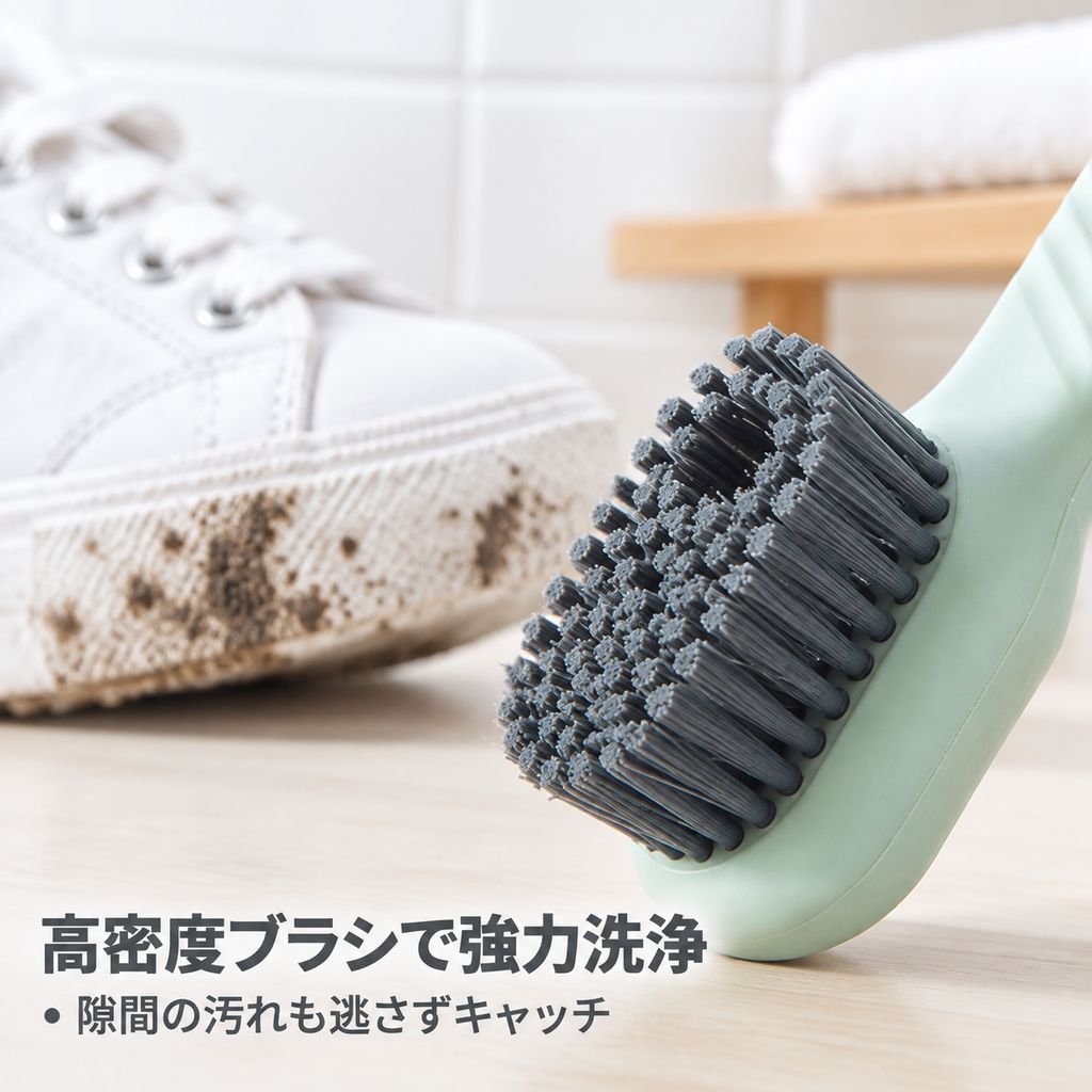 手動プッシュ式シューズクリーニングブラシ