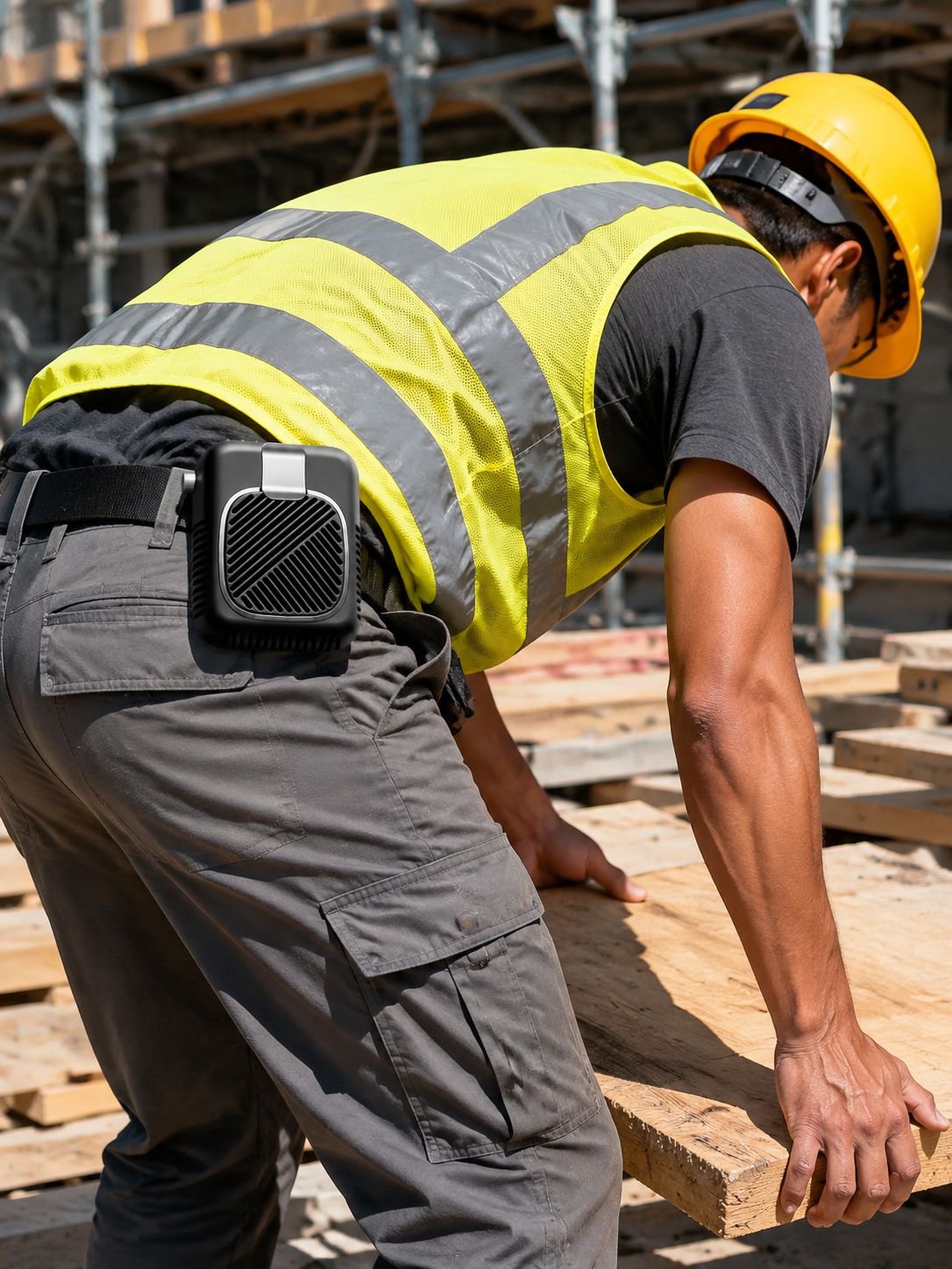 Portable Waist-Mounted Fan