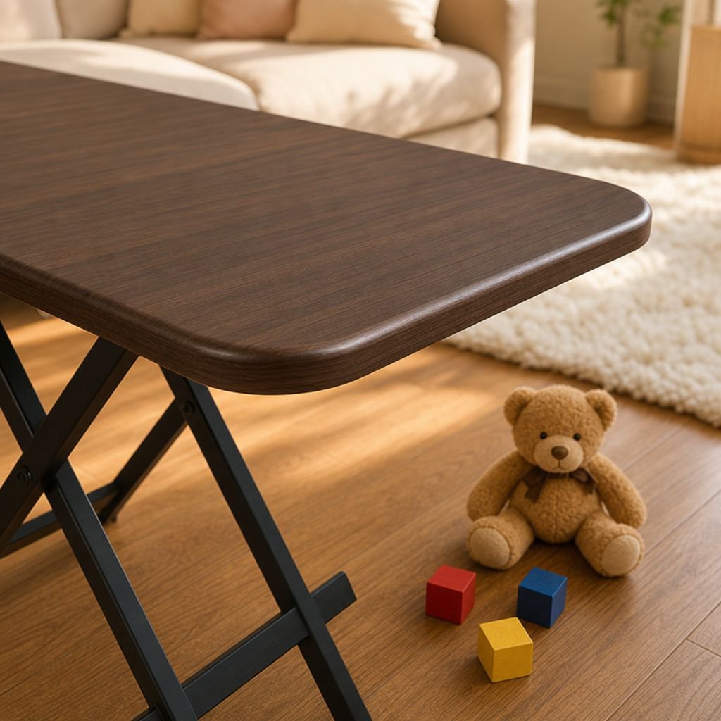 Durable folding table for family gatherings