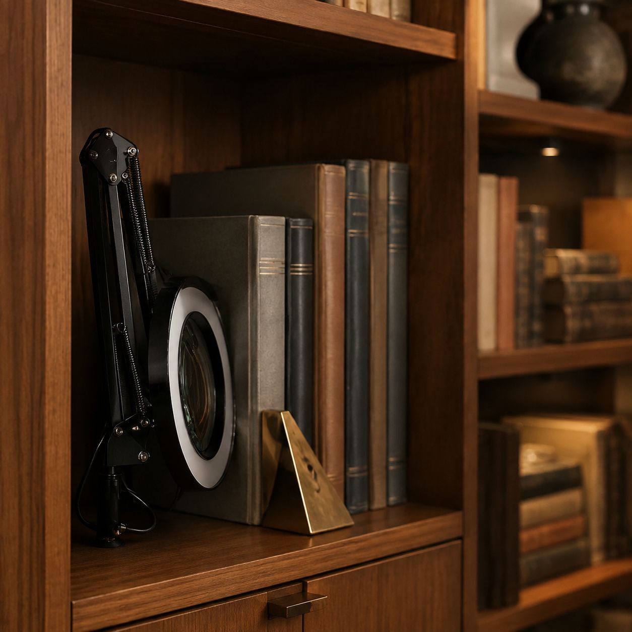 Lampe de bureau avec support stable et design compact