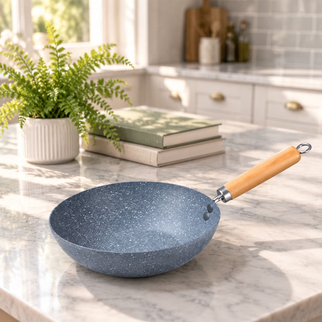 Extra thick wheat stone frying pan omelette pan Japanese kitchenware