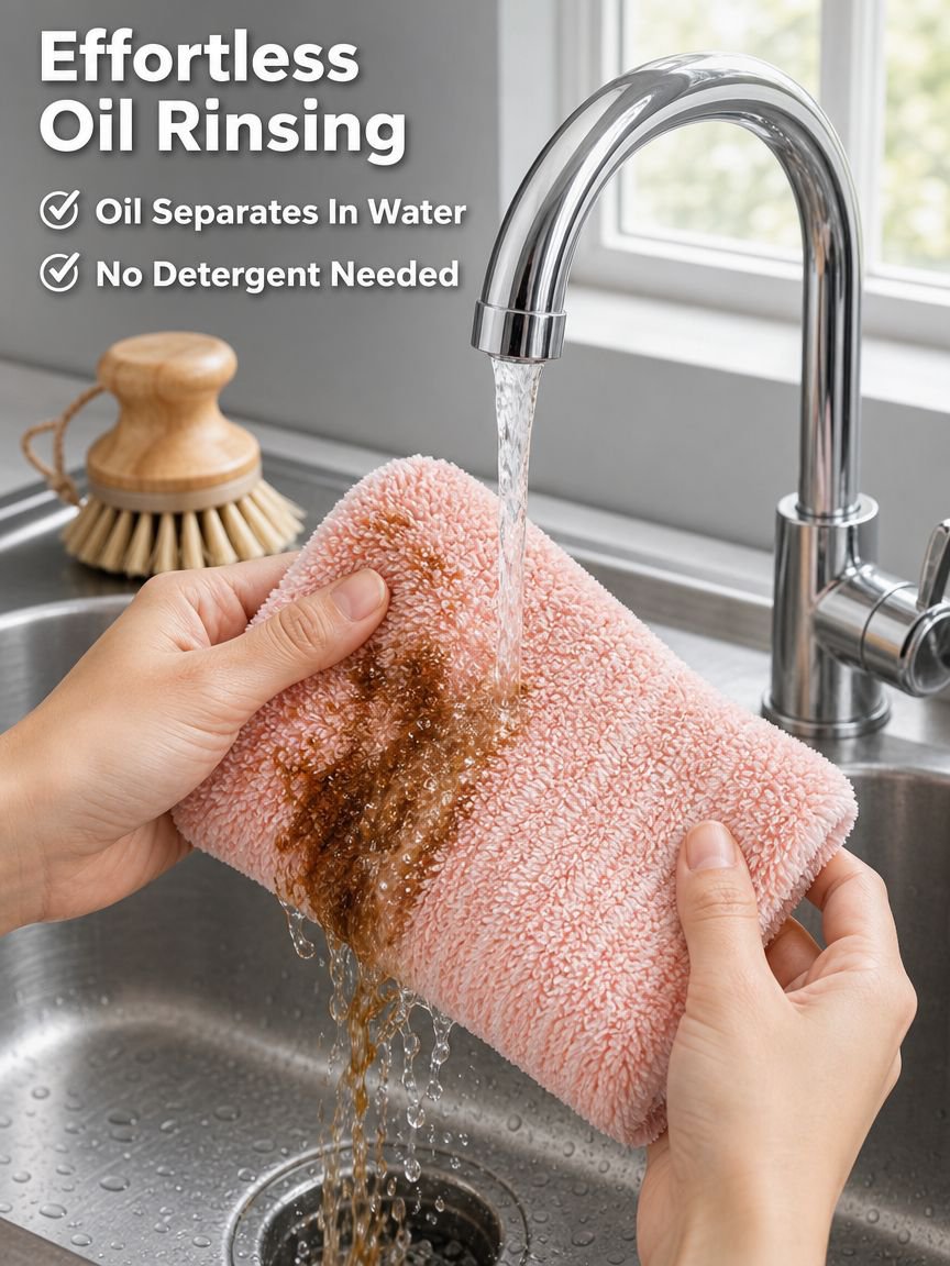 Thickened bamboo charcoal dishcloth
