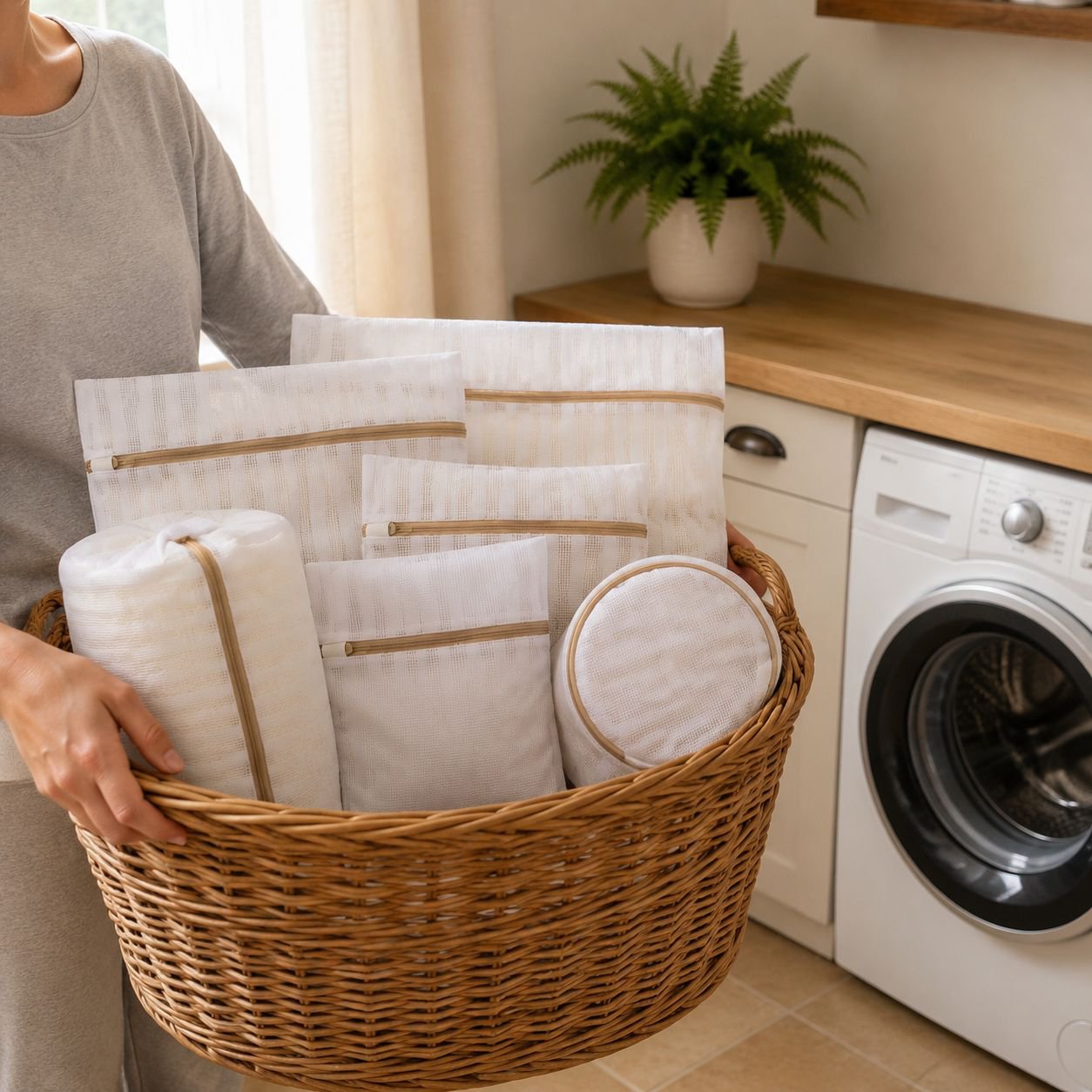 Easy-to-use underwear laundry filter bag in washing machine