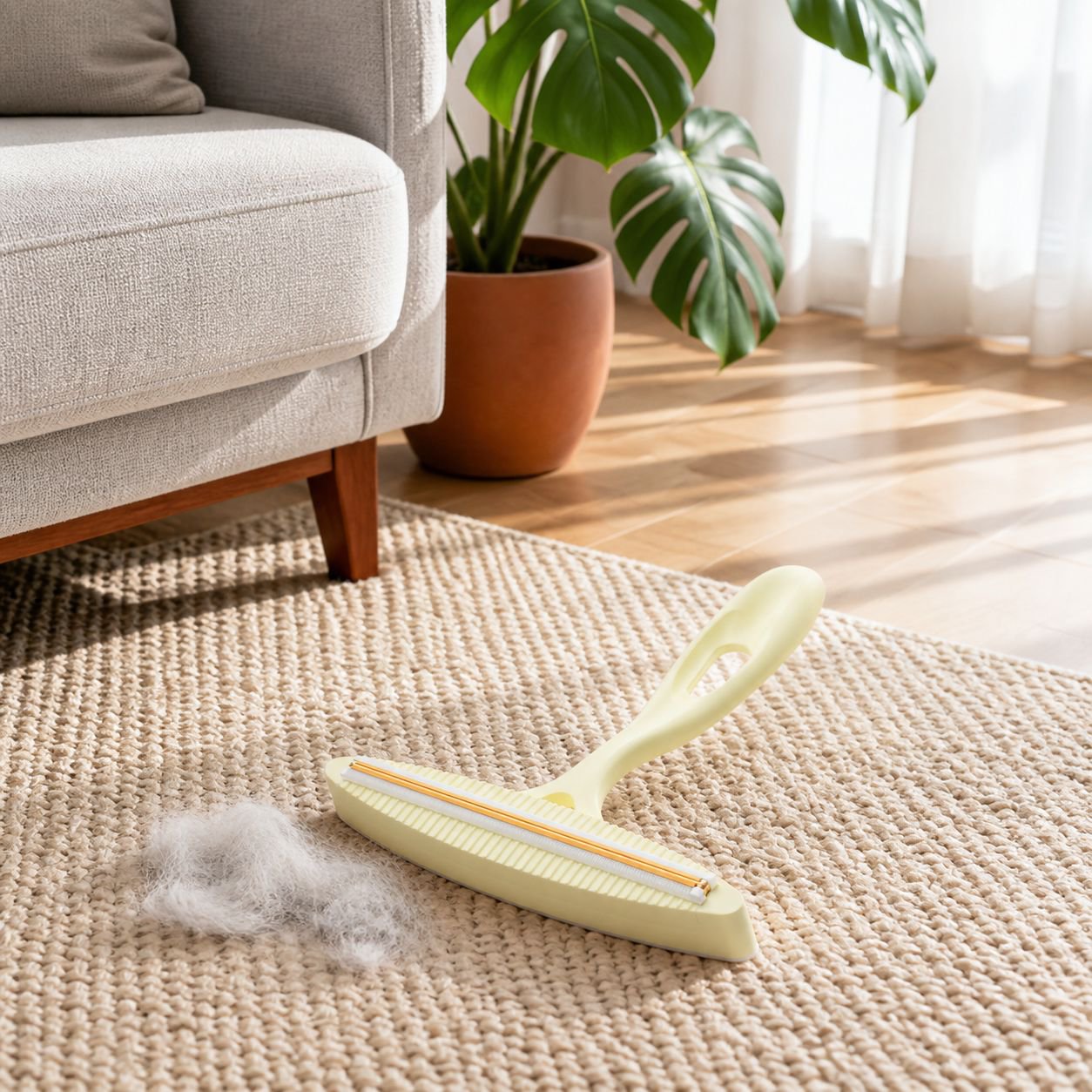 Versatile Lint Remover for Carpets, Sofas, and Wool Sweaters