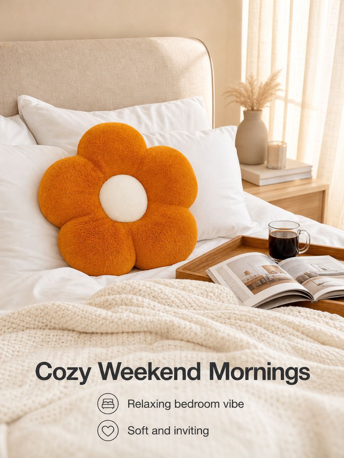 Cute Sunflower Sofa Back Pillow